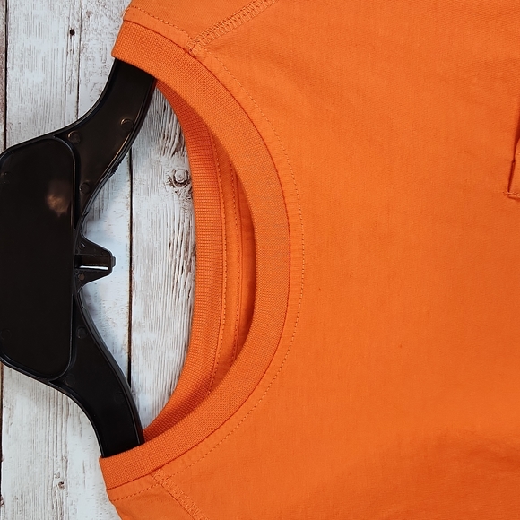 Eddie Bauer workwear, 0318, Men's orange work Tee Shirt, great condition, Sz S - Picture 6 of 6